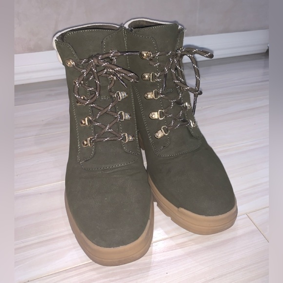 Dr. Scholl’s Olive Green Wedge Booties (Women’s 10) - Picture 2 of 8